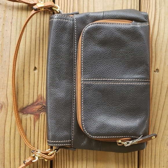 Tignanello black/brown crossbody and handbag - Picture 5 of 10